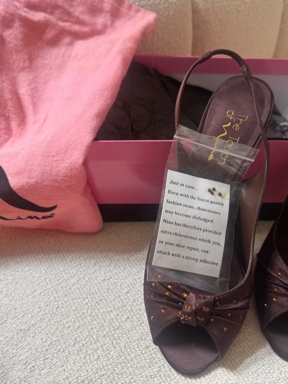 Nina Brown Marilyn Touch of Nina Shoes High Heels Size 8M